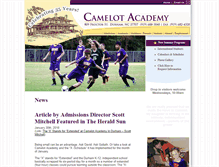 Tablet Screenshot of camelotacademy.org